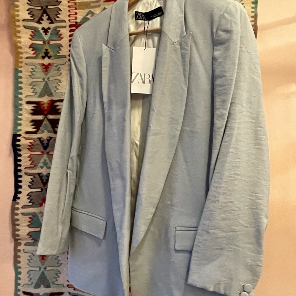 2x Zara  (2blazers) Light Pink and Blue $45 for both